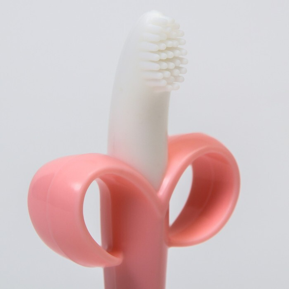 6930184 Зубная щетка "Банан", в контейнере, цвет розовый