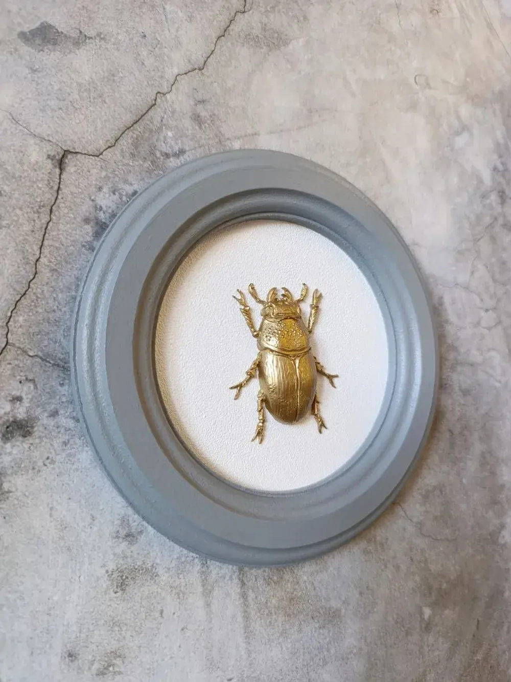 Панно 18 см. насекомые на стену для интерьера Жук