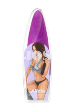 Фиолетовый клиторальный стимулятор с ресничками JOS ALICIA - 15,5 см. (Цвет: фиолетовый)