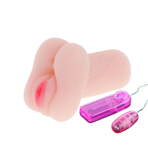 Мастурбатор Baile Jill – вагина и анус с вибрацией, 15 см