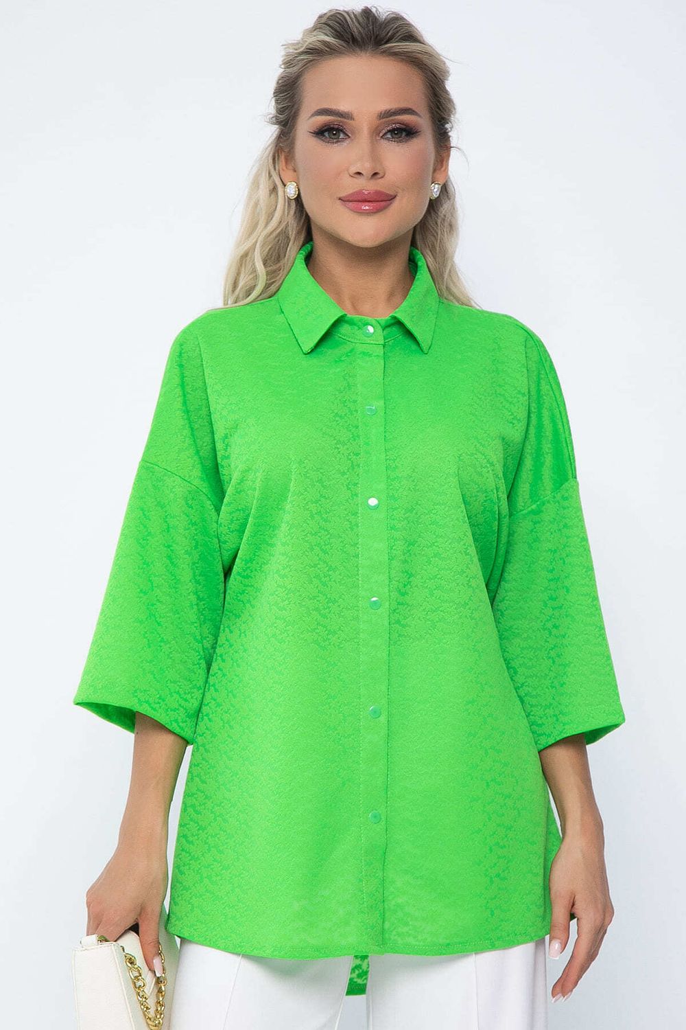 Рубашка Медея (зеленое яблоко) Б13555-13М LT Collection