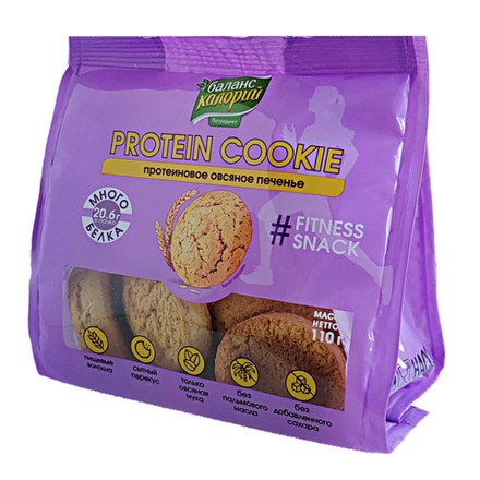 Печенье овсяное Баланс калорий протеиновое 110 гр