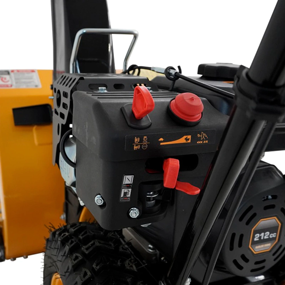 Habert HBM24-F бензиновый снегоуборщик KC212 7 л.с, ковш 61 см, выброс 11 м, 4 вперед/1 назад 00-00159860