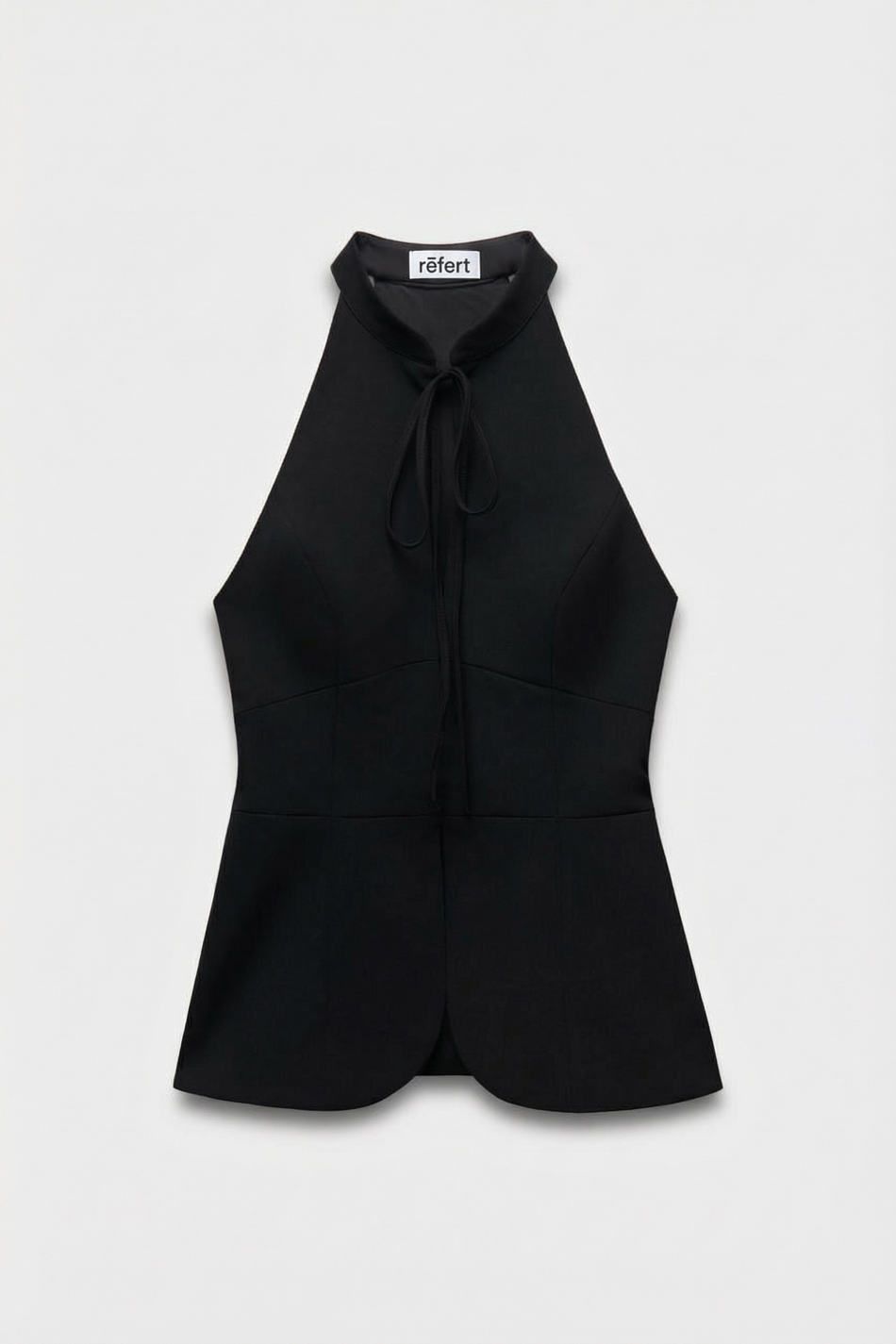 Топ с воротником стойкой