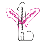Насадка для страпона F Real Standard с коннектором 19,5 см
