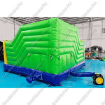 Надувной батут "Попугайчики" со скалодромом, 4.6x4.3x2.8 м