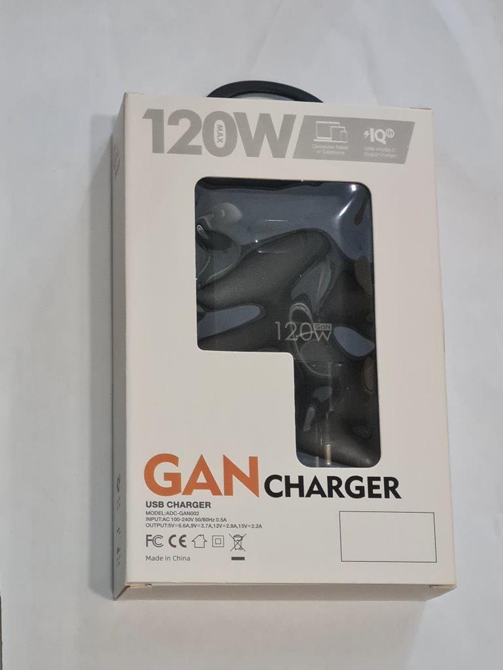 Зарядное устройство ET GAN-120WAC-B