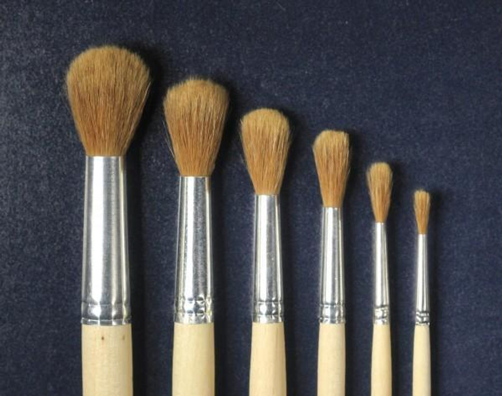 Кисть колонок натуральный №6 (Эдельвейс)