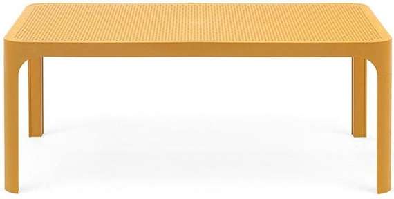 Журнальный столик Net Table 100х40 см горчичный
