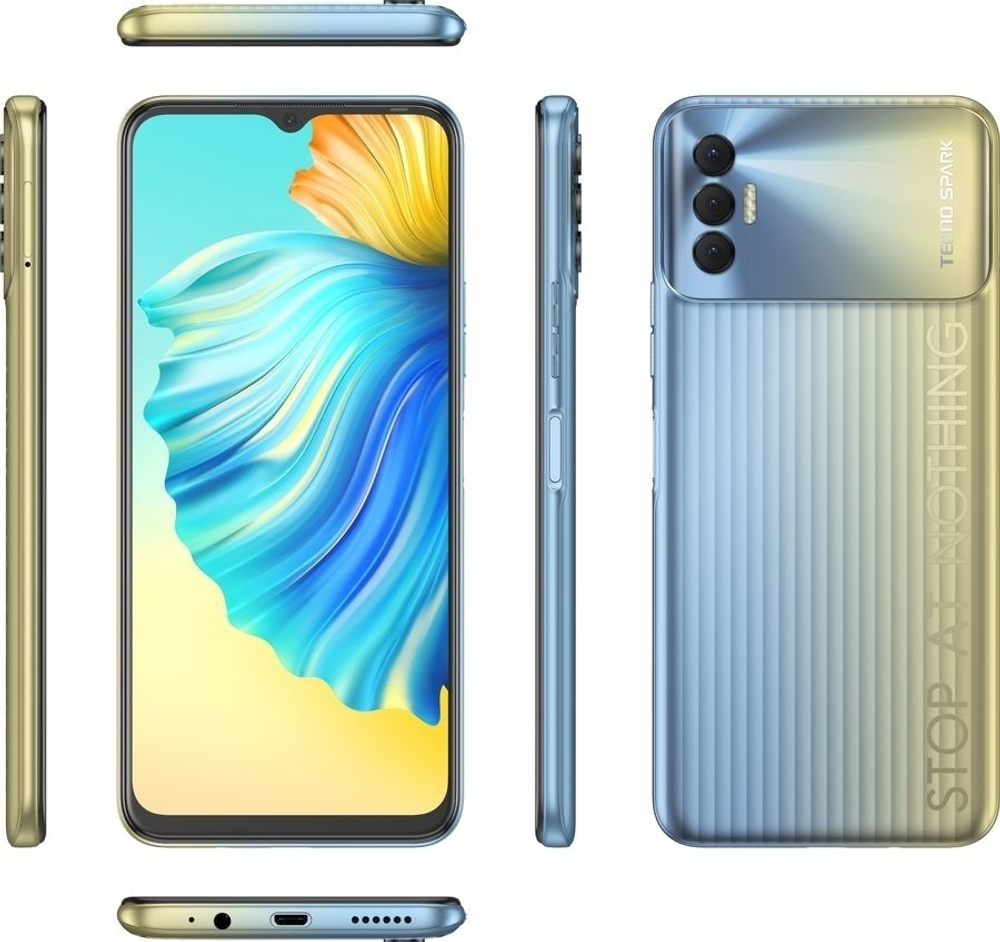 Смартфон TECNO Spark 8P 4 ГБ/128 ГБ золотистый