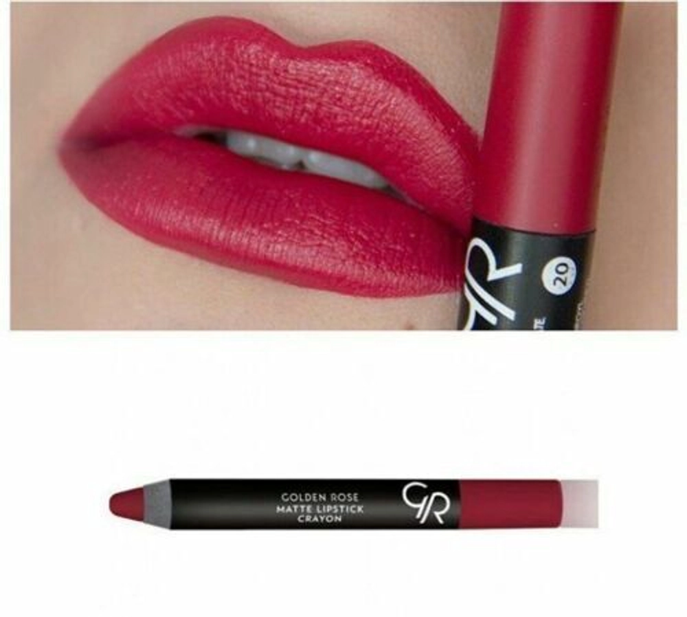 Помада-карандаш для губ Golden Rose Matte Lipstick Crayon тон 20 3,5 гр