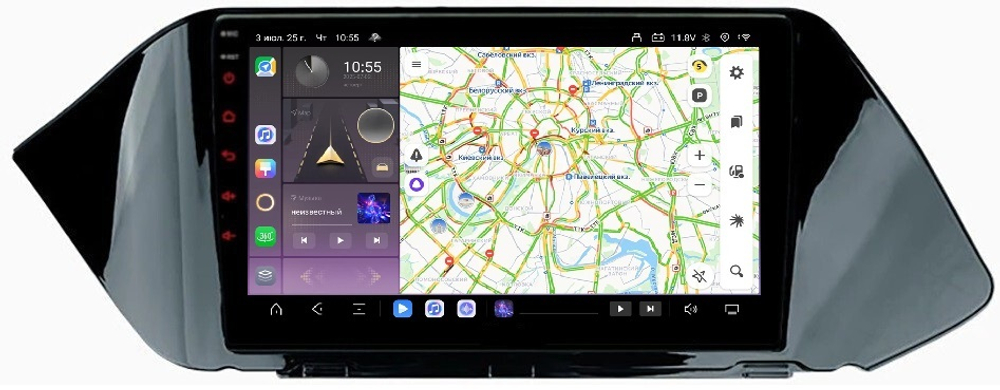 Магнитола для Hyundai Sonata 2020+ - Carmedia OL-1771 QLed, Android 13, TS20, CarPlay, SIM-слот