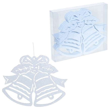 GAEM Набор из 4 новогодних украшений, "колокольчики", 15,2 см