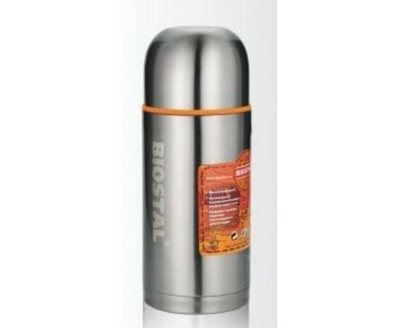 Термос Biostal "Спорт" NBP-750C 0,75л (узкое горло, 2 чашки) черный