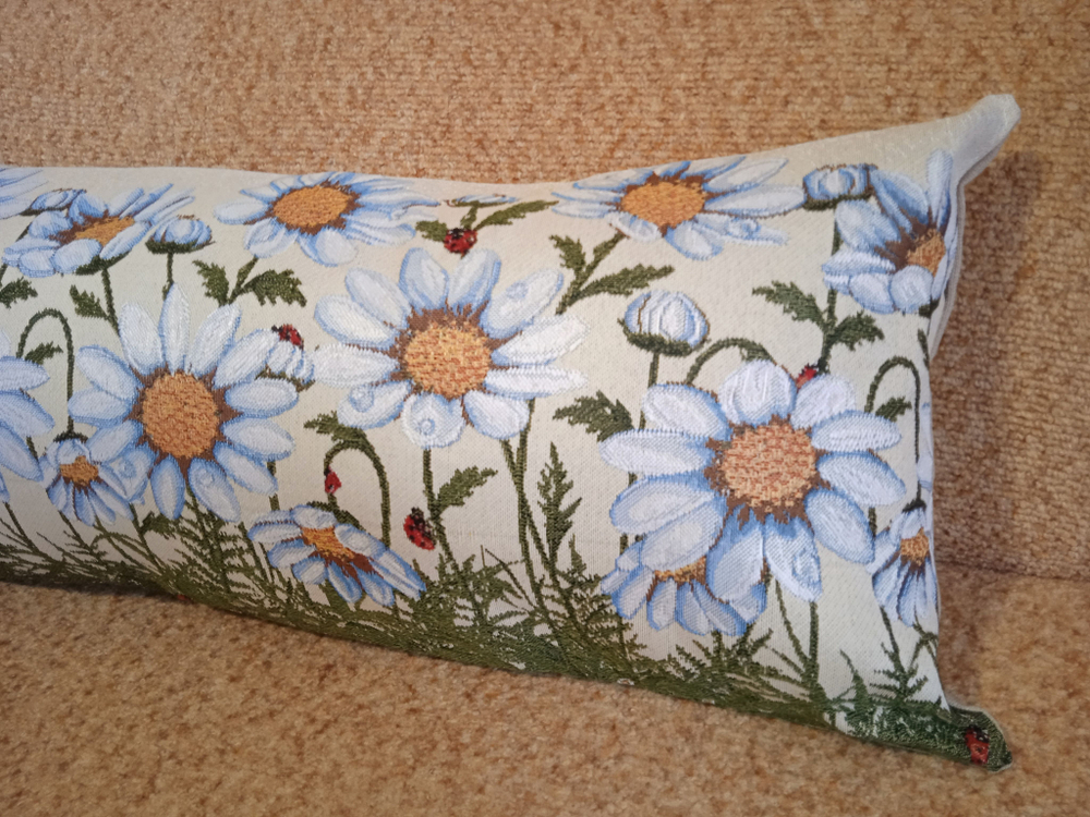 Декоративный гобеленовый чехол Ромашки 34х87