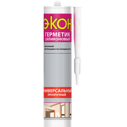 Герметик Экон 2229420 силиконовый универсальный прозрачный 280 мл.