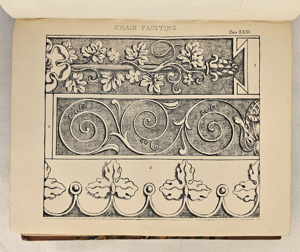 "The decorative painters and glaziers guide; containing the most approved methods of imitating oak, mahogany, maple, rose, cedar, coral, and every other kind of fancy wood". Whittock, N.. 1841г. - антикварная книга
