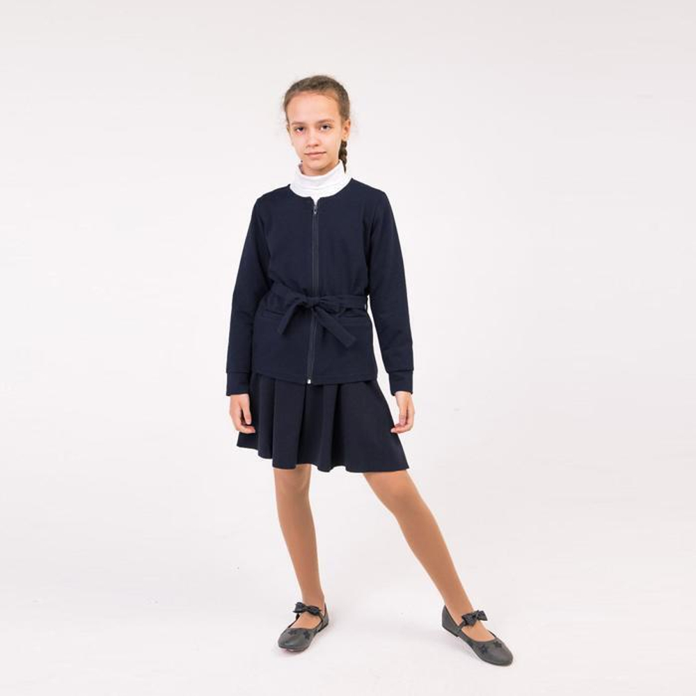 Кардиган для девочек А.ТД 0050, синий, р-р 146 4287567