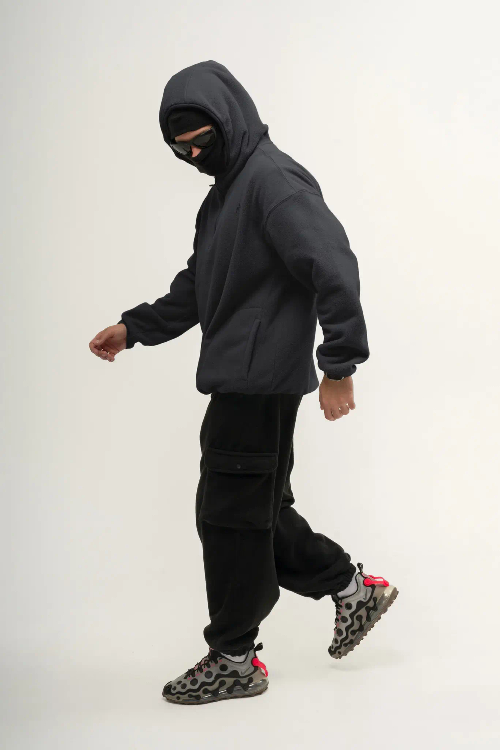 Худи KUL'TURA "HALF ZIP FLEECE" Темно-серый
