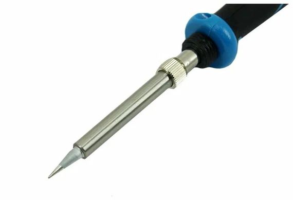 Ceramic PRO, 60 Вт, керамическим нагреватель, конус, 2-к рукояткой, электропаяльник с защитным колпачком, Профессионал (55413-60)
