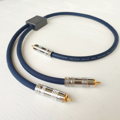 DAXX Y101 Аудио кабель-разветвитель 2RCA-1RCA из монокристаллической меди 2х0,75мм2. High Grade. D=9mm