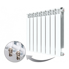 Радиатор биметаллический секционный Rifar Alp Ventil 500 х 6 секций (подключение нижнее справа)