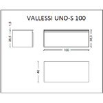 Тумба Armadi Art Flat Valessi Uno-S 100см 897-100-W,WHITE глянец