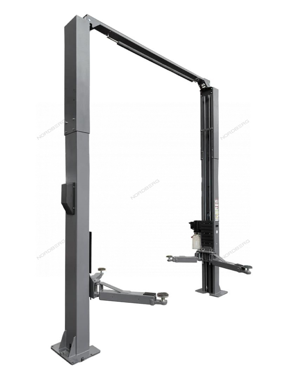 Подъемник двухстоечный 4 т, верхняя синхронизация, H=4,1 м, 220 В, серый NORDBERG N4124H1-4G_220