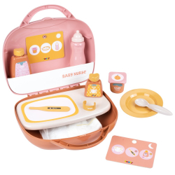Smoby Baby Nurse - чемоданчик для ухода + 13 аксессуаров Для куклы 42 см 220385