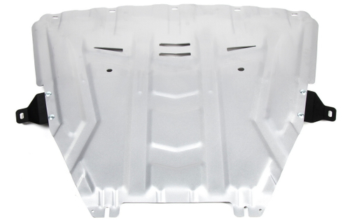 Защита картера и КПП Rival (увеличенная) для Lada Vesta седан, универсал (V - 1.6; 1.8) 2015-н.в./Lada Vesta CNG седан (V - все) 2017-н.в./Lada Vesta Cross универсал (V - 1.6; 1.8) 2017-н.в./Lada Vesta Sport седан (V - 1.8) 2018-н.в., штампованная, алюминий 3 мм, без крепежа, 3.6029.1