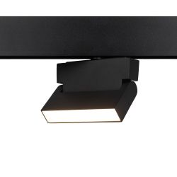 Магнитный трековый светильник ЭРА TRM20-2-12-6W3K BK светодиодный 6Вт 3000К черный для системы NOVA | Магнитные трековые светильники