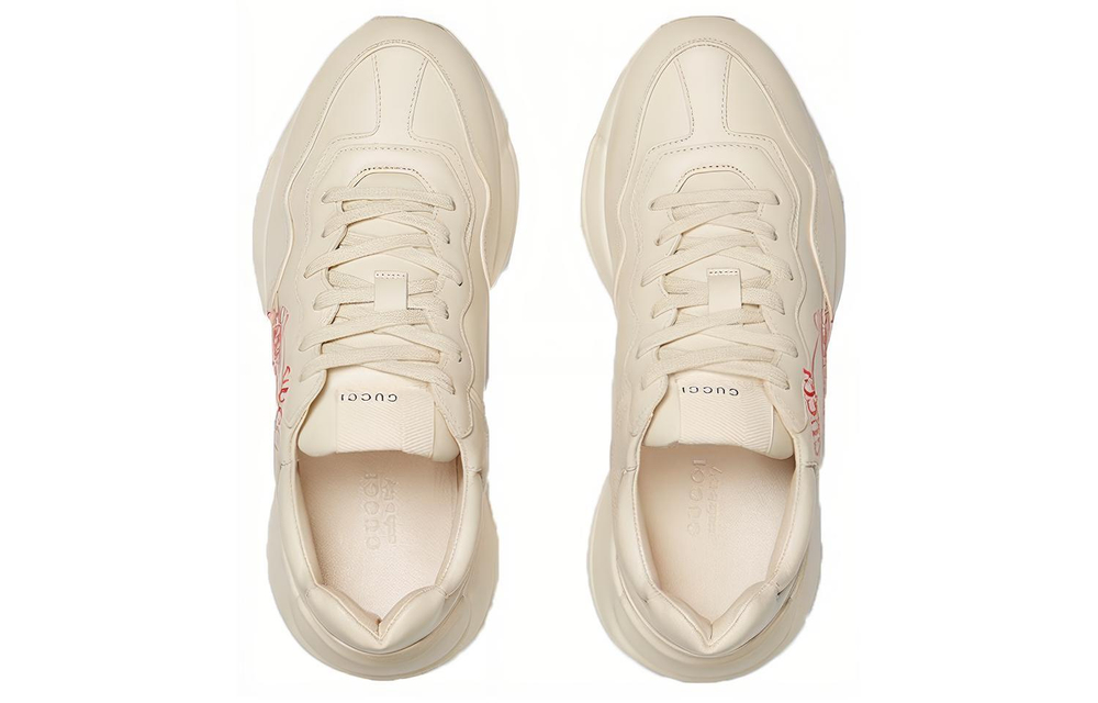 Gucci Wmns Rhyton "GUCCI Disk Print - Ivory" Women"s