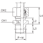 Штуцер FC DS08 NPT 1/4 (в сборе, B4)