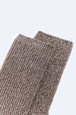 ZARA НОСКИ В РУБЧИК В СТИЛЕ РУСТИК, КОРИЧНЕВЫЙ