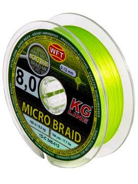 Леска плетёная WFT KG MICRO BRAID Chartreuse 150 м, 0120