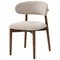 Стул Ando бежевый, ножки орех