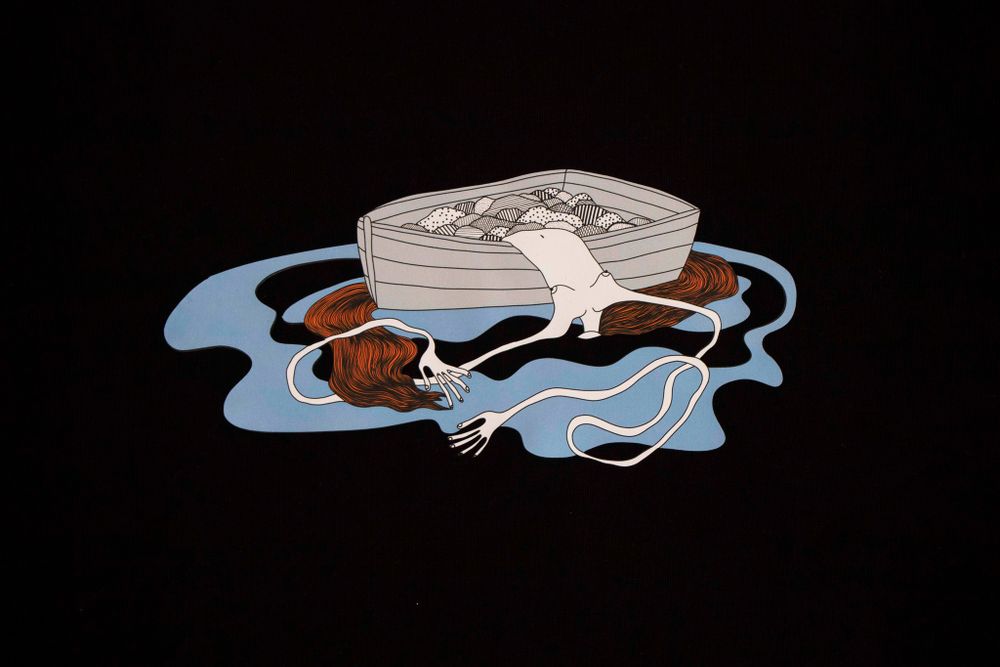 Футболка Нетак Оверсайз Закат Венеры 1.0 Черная