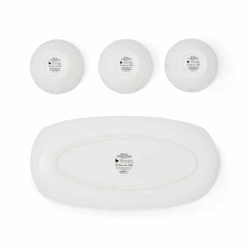 Royal Worcester Wrendale Designs Набор мисок на подносе 3+1 9 см