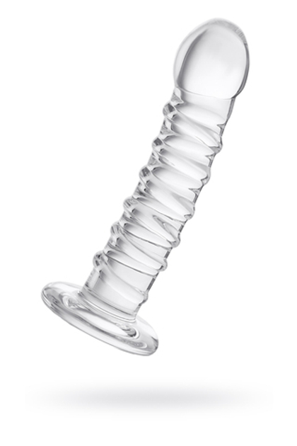 Нереалистичный фаллоимитатор Sexus Glass, стекло, прозрачный, 16 см