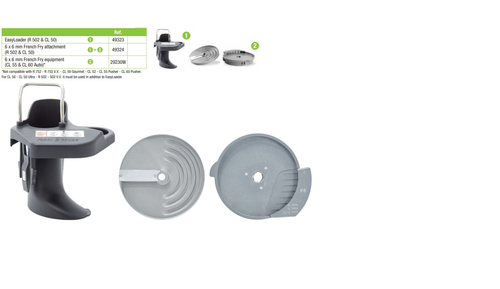 КОМПЛЕКТ ROBOT COUPE CL50 Д/НАРЕЗКИ КАРТОШКИ ФРИ  6Х6ММ EASYLOADER 49324