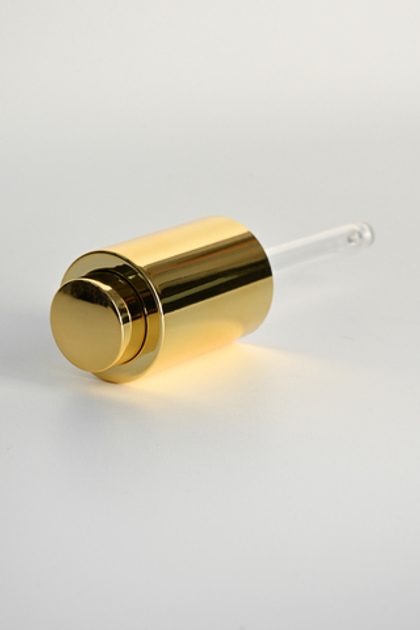 Пипетка с кнопкой 18/410 золотая глянцевая