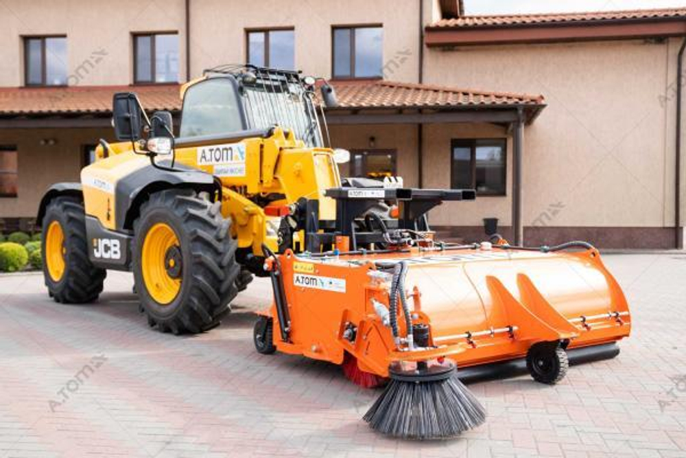 Щетка дорожная на погрузчик, с прибордюрной щеткой - EXPERT 2500