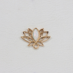 Lotus tops with synthetic opal