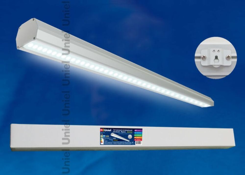 ULT-V14-59W/NW IP65 GREY Светильник светодиодный линейный накладной антивандальный «Мурена». 6 модулей. Мощность 59 Вт. Световой поток 4200 Лм. Цвет с