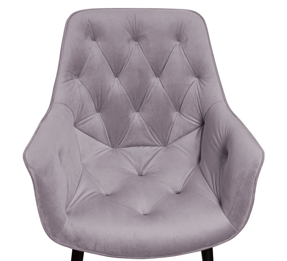 Стул Archi, бархат светло-серый 26, опора конус