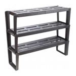 Этажерка для обуви Slip 3-х секционная (шоколадный)