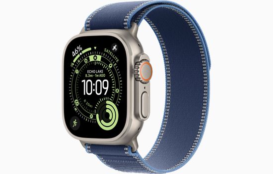 Умные часы Apple Watch Ultra 3, 49 мм, Natural Titanium Bright Blue Trail Loop S/M