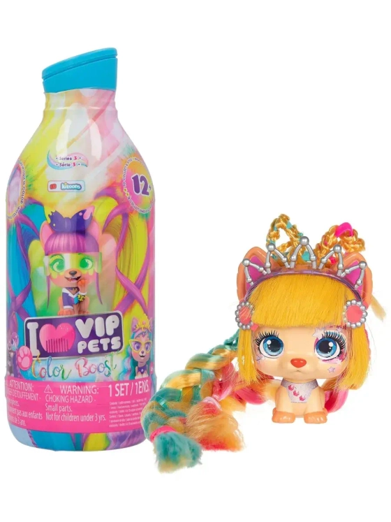 Игрушка Фигурка VIP Pets Color Boost Модные щенки