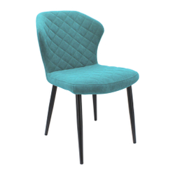 Стул "Монро" (арт. 338), велюр Бренди В15 мятный, ножки черные