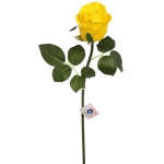 Цветок искусственный «Natur» 50см Розочка желтая